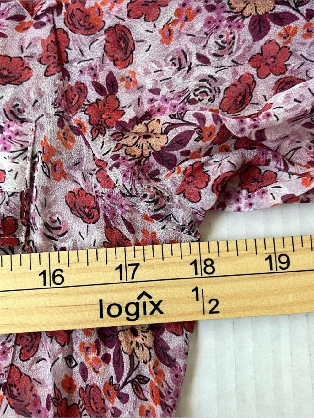 NWT Hale Bob Edna Floral Ruffled Handkerchief Dress Smocked Waist Small - Picture 13 of 15